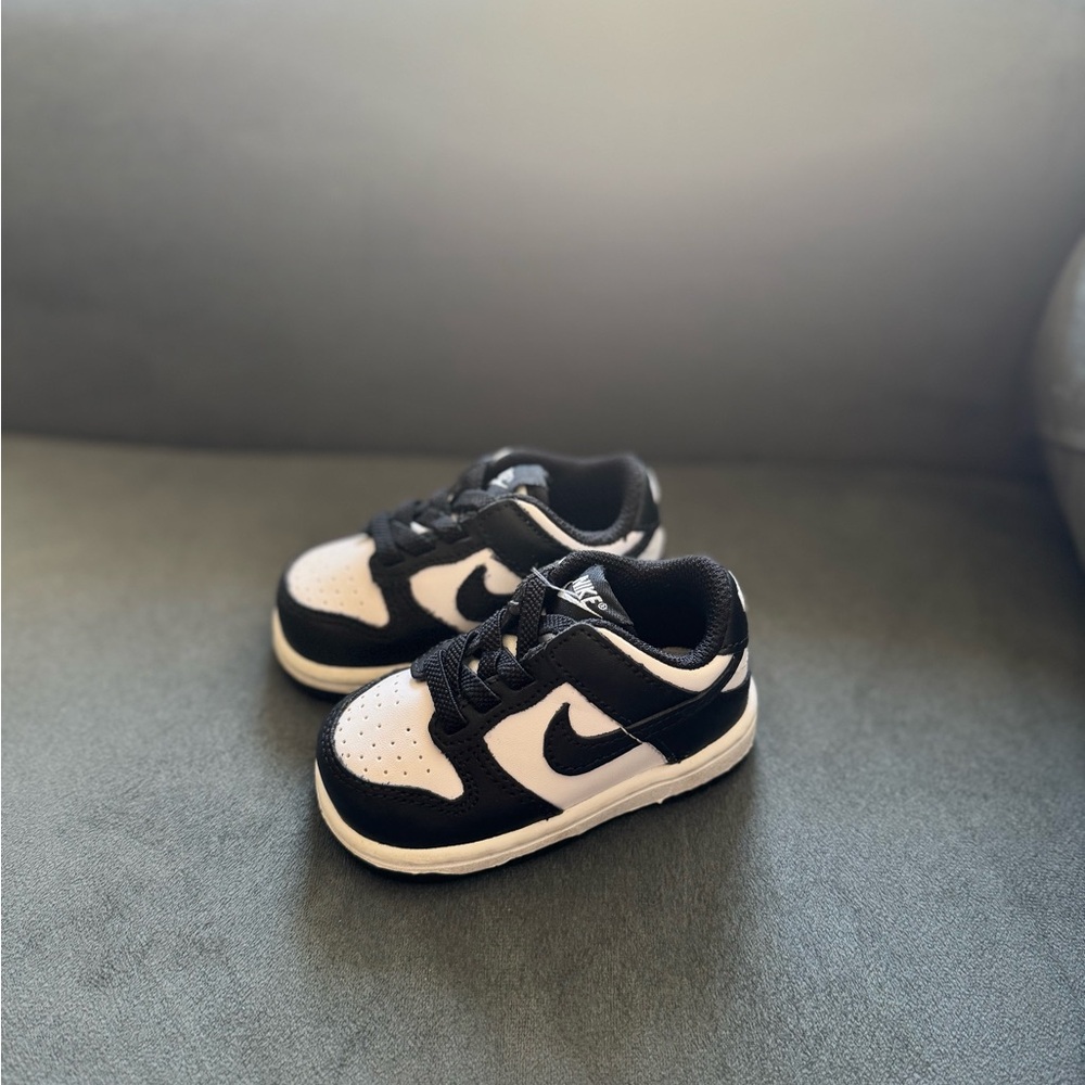 New Nike Dunk Low Panda Sneakers Black White infant US 3.5